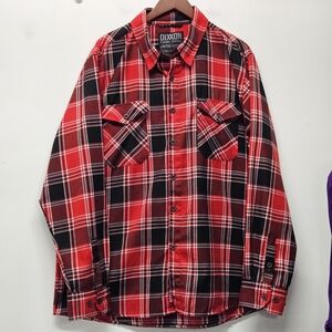 Dixxon Flannel Company Button Down Long Sleeve Shirts 2X Plaid Limited Edition